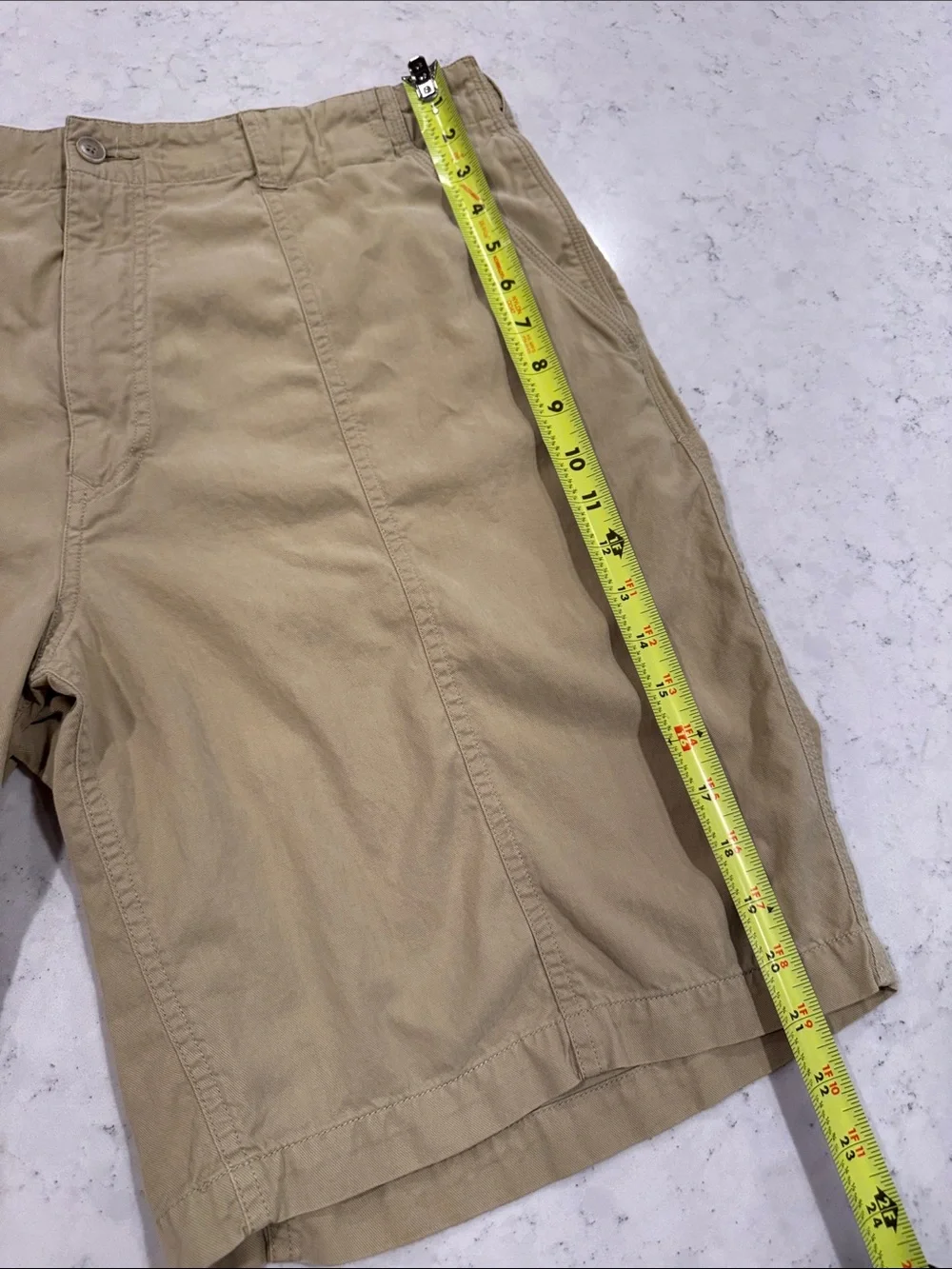 Tommy Bahama Relax Mens 38 Classic Khaki Soft Shorts Multi Pockets Elastic Waist
